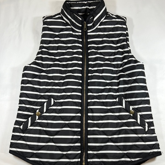 Gap Womens Black and White Puffer Vest/Bodywarmer Size S - Picture 1 of 6